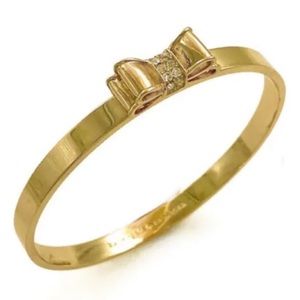 KATE SPADE • Moon River Crystal Gold Bangle Bracelet